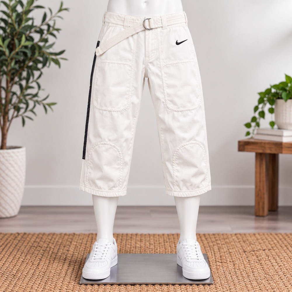 Nike Football Pants Mens XL White Black Mesh Padded Pockets 845930-100